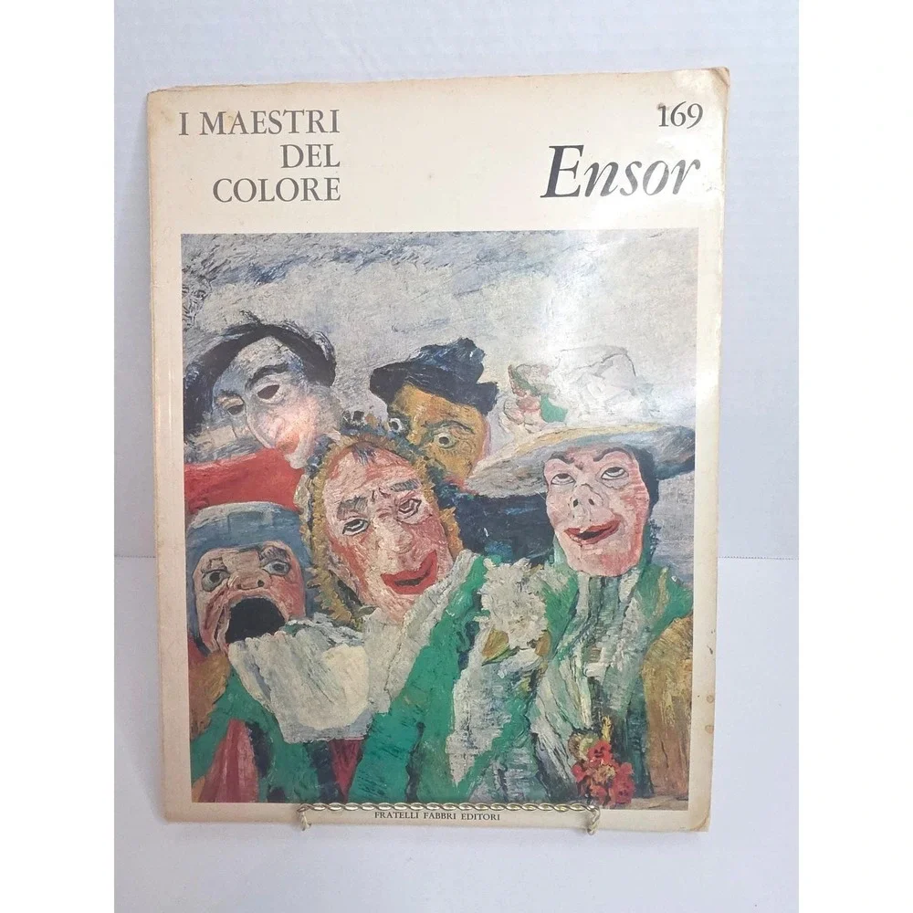 I Maestri Del Colore James Ensor Art Book ITALIAN Edition‎ Vintage 1966